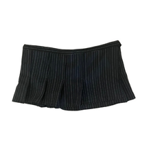Load image into Gallery viewer, Up-cycled mini pinstripe skirt
